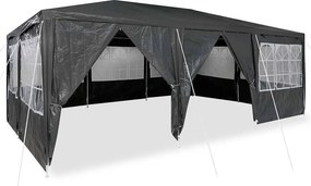vidaXL Σκηνή Πάρτυ Ανθρακί 600 x 400 x 266 εκ Πολυαιθυλένιο