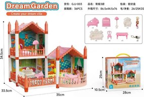 Κουκλόσπιτο mini με αξεσουάρ - GJJ-003-DIY - 233399