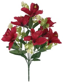 MarHome ΚΟΚΚΙΝΟ ΜΠΟΥΚΕΤΟ ΟΡΧΙΔΕΑ Χ9 - Υ40cm 12/144ΚΙΒ  00-00009-5