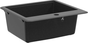 vidaXL Σιντρινο Μαύρο 470 x 440 mm Γρανίτης