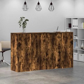 vidaXL Γραφείο υποδοχής 180x50x103,5 εκ. Επεξεργασμένο Ξύλο