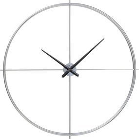 Ρολόι Τοίχου  Simple Pure Ασημί Ø95εκ. 95x44687x95εκ - Ασημί
