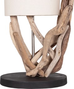 ΕΠΙΤΡΑΠΕΖΙΟ ΦΩΤΙΣΤΙΚΟ BRAMBLE HM4873 DRIFTWOOD &amp; ΛΕΥΚΟ ΚΑΠΕΛΟ Φ28x65Υεκ.