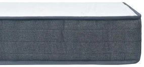 Στρώμα Boxspring 160x80x20 εκ. Υφασμάτινο - Λευκό