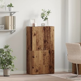 vidaXL Γραφείο Ντουλάπι Παλιό ξύλο 60 x 32 x 115 cm Επεξεργασμένο ξύλο