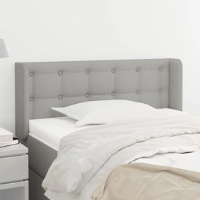 vidaXL Κεφαλάρι με Πτερύγια Ανοιχτό Γκρι 83x16x78/88 εκ. Υφασμάτινο