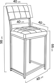 Bar Stool Retro - Cream Cream