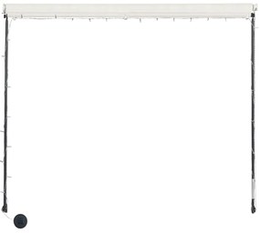 vidaXL Τέντα Συρόμενη με LED Κρεμ 100 x 150 εκ.