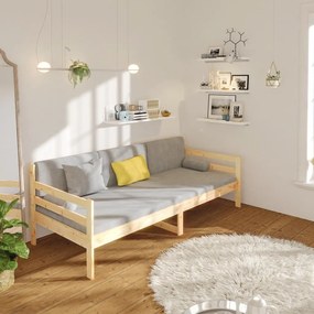 vidaXL Καναπές Κρεβάτι Χωρίς Στρώμα 90x190 εκ. Μασίφ Ξύλο Πεύκου