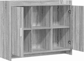 vidaXL Πλαϊνό γραφείο Grey Sonoma 98,5 x 33 x 80 εκ Επεξεργασμένο Ξύλο