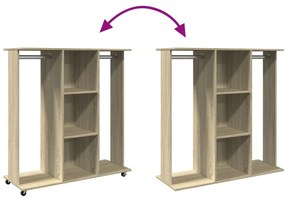 ΝΤΟΥΛΑΠΑ ΜΕ ΡΟΔΑΚΙΑ SONOMA ΔΡΥΣ 102X38X110 ΕΚ. ΑΠΟ ΕΠΕΞ. ΞΥΛΟ 848033