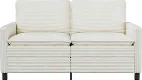 vidaXL Καναπές Κρεμ 156 x 81 x 87,5 εκ Πολυεστέρας