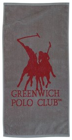 Πετσέτα Γυμναστηρίου 3036 Grey-Red Greenwich Polo Club Γυμναστηρίου 45x90cm 100% Βαμβάκι
