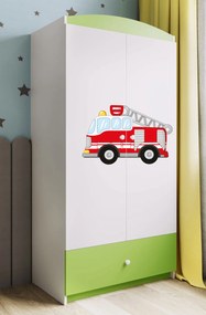 Ντουλάπα Babydreams Cartoon-Prasino-Fire Brigade