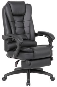 Καρέκλα γραφείου διευθυντή με υποπόδιο Acel pakoworld pu μαύρο 158x63x117.5εκ Model: 076-000016