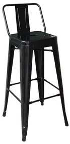 Σκαμπώ Bar RELIX Μέταλλο Μαύρο 43x43 H.100cm