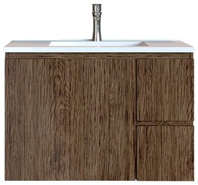 Έπιπλο Μπάνιου 90 εκ. με Νιπτήρα Χρώμα Anziano Natural Sanitec Alba C 90