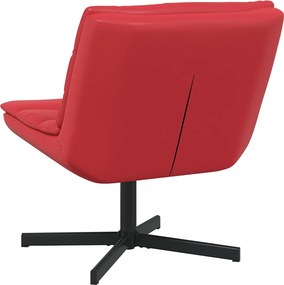 vidaXL Περιστρεφόμενη καρέκλα Κόκκινο 63 x 75 x 76 εκ Τεχνητό Δέρμα