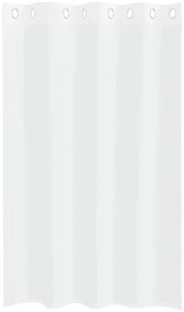 vidaXL Κουρτίνες με κουρτίνες 2 pcs Λευκό 140x175cm Πολυεστέρας