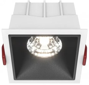 Χωνευτό Σποτ Οροφής Alfa LED 15W 4000K Μαύρο-Λευκό DL043-01-15W4K-SQ-WB MAYTONI DL043-01-15W4K-SQ-WB Ασπρόμαυρο