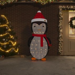 vidaXL Πιγκουίνος Χριστουγεννιάτικη Φιγούρα LED 180 εκ. Πολυτελές Ύφασμα