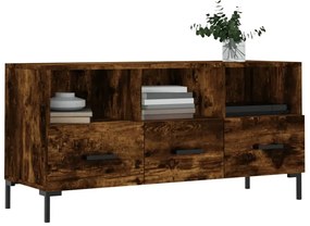 vidaXL Έπιπλο Τηλεόρασης Καπνιστή Δρυς 102 x 36 x 50 εκ. Επεξεργ. Ξύλο