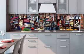 Αυτοκόλλητη φωτοταπετσαρία κουζίνας Times Square - 350x60