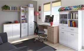 Κομότα KOM 2D 80x33x85, Λευκή-Σονόμα TO-KOM2DWHIT