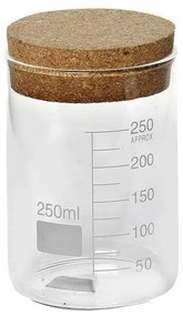 Δοχείο Δοσομετρητής Με Φελλό Lor614K12 250ml 11cm Clear Espiel Glass,Felt