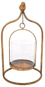 Φανάρι 373-92-015 Bird 31x17x11cm Rust Metal, Glass