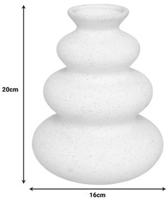 Βάζο Delfar κεραμικό σε λευκή απόχρωση Φ16x20εκ 16x16x20 εκ.