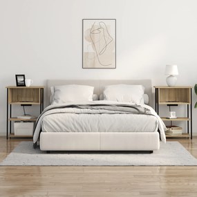vidaXL Κομοδίνο Sonoma Δρυς 55 x 31 x 76 εκ Επεξεργασμένο ξύλο