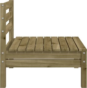 vidaXL Corner Sofa 2 τμχ. Impregnated Pinewood Natural Impregnated