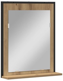 vidaXL Καθρέφτης μπάνιου  Artisan Oak 50x12x60 εκ. Επεξεργασμένο ξύλο