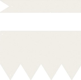 vidaXL Περίγραμμα γκαζόν 10 pcs Λευκό 100 x 0.05 x 20 εκ