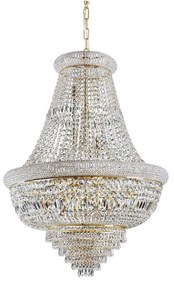 Φωτιστικό Οροφής Dubai 243528 80x120/225cm 24xE14 40W Gold Ideal Lux