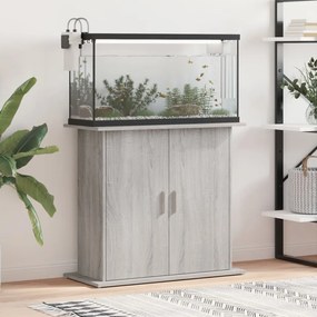 vidaXL Βάση Ενυδρείου Γκρι Sonoma 81x36x73 εκ. από Επεξεργασμένο Ξύλο