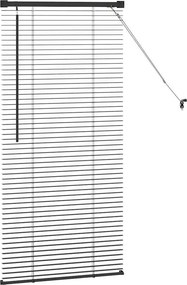 vidaXL Βενετσιάνικες Ρόδες Μαύρο 130 x 60 εκ Αλουμίνιο