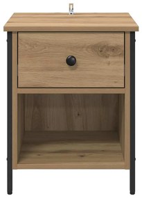 vidaXL Κομοδίνο artisan δρυς 40 x 42 x 50 cm Επεξεργασμένο ξύλο