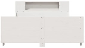 vidaXL Σκελετός Κρεβ. Χωρίς Στρώμα Λευκό 160x200 εκ Μασίφ Πεύκο