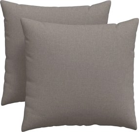 vidaXL Μαξιλάρι Καναπέ 2 pcs Taupe 45 x 45 cm ύφασμα