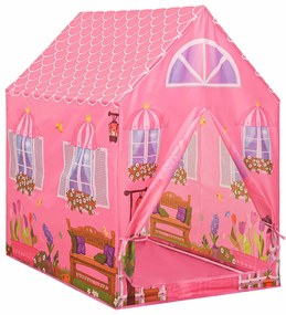 vidaXL Παιδική Σκηνή Ροζ 69 x 94 x 104 εκ.