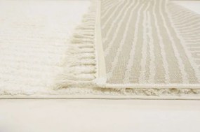 Χαλί ezzo Neve Shaggy E490A1A CREAM-80 x 150 εκ