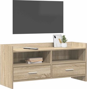 vidaXL Ντουλάπι TV 100 x 33 x 47 εκ Sonoma Δρυς Επεξεργασμένο Ξύλο