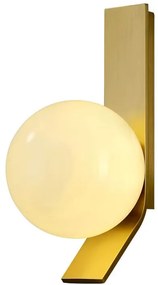 SE21-GM-15 KELIA WALL LAMP BRASS AND OPAL E14 12x15x22cm IP20 220V 2 YEARS WARRANTY