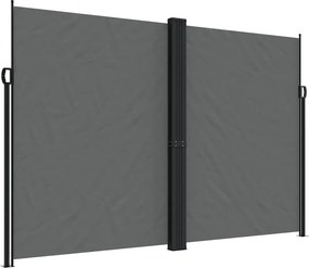 vidaXL Σκίαστρο Πλαϊνό Συρόμενο Ανθρακί 220 x 1000 εκ.