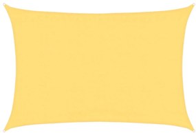 vidaXL Πανί Σκίασης Μπεζ 3,5 x 4,5 μ. από HDPE 160 γρ/μ²