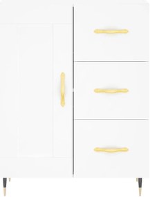 vidaXL Ντουλάπι Λευκό 69,5 x 34 x 90 εκ. από Επεξεργασμένο Ξύλο