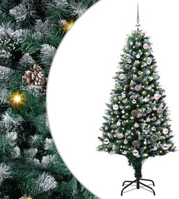 vidaXL Τεχνητό Χριστουγεννιάτικο Δέντρο με 150 LED Πράσινο 150 cm