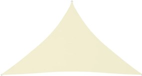 Πανί Σκίασης Τρίγωνο Κρεμ 4 x 4 x 5,8 μ. από Ύφασμα Oxford